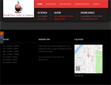 Tablet Screenshot of breakpointcoffeeshop.com